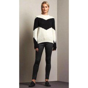 ADRIANO GOLDSCHMIED Black Leatherette Super Skinny Ankle Leggings Sz 28 Jeans